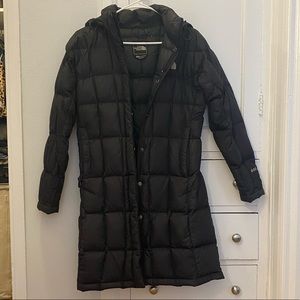 North Face 600 down long puffer parka